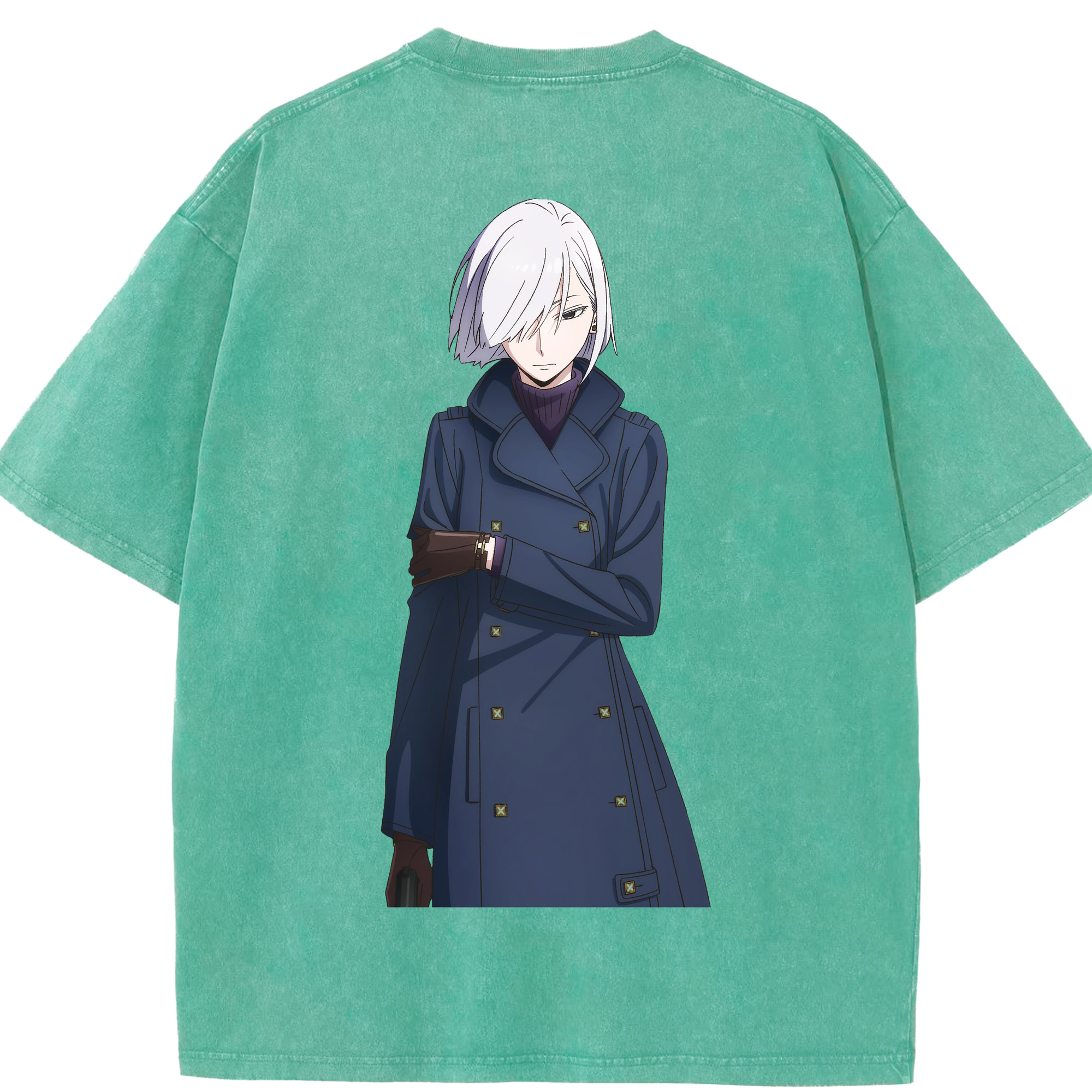 （画像用） SPY×FAMILY间谍家家酒 綿100% ヴィンテージ風 半袖Tシャツ（背面プリント）